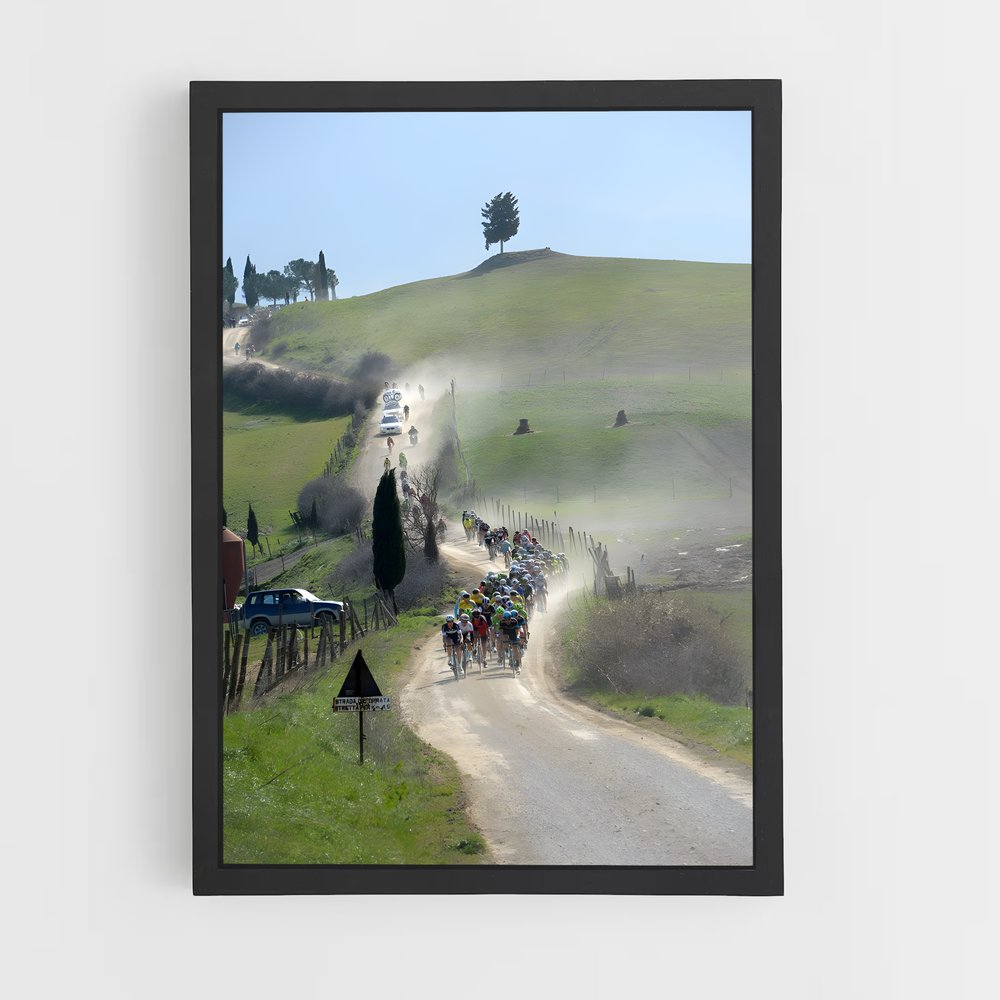 Poster Strade bianche italiens – affiche Cyclisme (vue 2)
